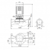 Габариты центробежного насоса Grundfos TP 300-250/4 BQQE