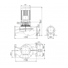 Габариты центробежного насоса Grundfos TP 300-290/4 BAQE