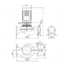 Габариты центробежного насоса Grundfos TP 300-390/4 BAQE