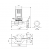 Габариты центробежного насоса Grundfos TP 300-430/4 BAQE