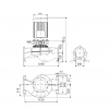 Габариты центробежного насоса Grundfos TP 300-500/4 BQQE