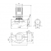 Габариты центробежного насоса Grundfos TP 350-320/4 BQQE