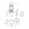 Габариты центробежного насоса Grundfos TP 350-420/4 BAQE