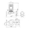 Габариты центробежного насоса Grundfos TP 350-480/4 BAQE