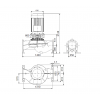 Габариты центробежного насоса Grundfos TP 350-530/4 BAQE