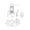 Габариты центробежного насоса Grundfos TP 350-780/4 BQQE