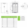 Drazice OKCE 100 NTR/2,2kW, Стационарный бойлер косвенного нагрева Дражице