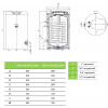 Drazice OKCE 125 NTR/2,2kW, Стационарный бойлер косвенного нагрева Дражице