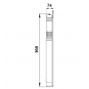 Габариты скважинного насоса Grundfos SQE 1-155