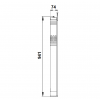 Габариты скважинного насоса Grundfos SQE 5-60