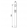 Габариты скважинного насоса Grundfos SQ 3-40