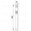 Габариты скважинного насоса Grundfos SQ 3-65