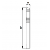 Габариты скважинного насоса Grundfos SQE 3-80