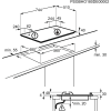 Газовая варочная панель Electrolux GPE373XX 75 cm