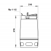 Габариты дренажного насоса Unilift AP35.40.06.A1.V Grundfos
