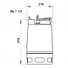 Габариты дренажного насоса Unilift AP35.40.06.A3.V Grundfos