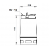Габариты дренажного насоса Unilift AP35.40.08.A1.V Grundfos