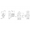 Габариты циркуляционного насоса Grundfos UPS 50-120 F B