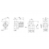 Габариты циркуляционного насоса Grundfos UPS 65-60/2 F B