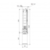 Габариты скважинного насоса Grundfos SP 7-8