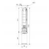 Габариты скважинного насоса Grundfos SP 11-5