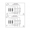 Схема подключения сдвоенного центробежного насоса Grundfos TPD 150-110/6 BAQE
