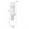 Габариты скважинного насоса Grundfos SP 17-25