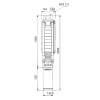Габариты скважинного насоса Grundfos SP 17-26