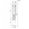 Габариты скважинного насоса Grundfos SP 17-28