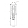 Габариты скважинного насоса Grundfos SP 17-11