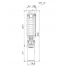 Габариты скважинного насоса Grundfos SP 17-39