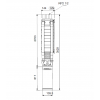 Габариты скважинного насоса Grundfos SP 17-40