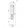 Габариты скважинного насоса Grundfos SP 17-48