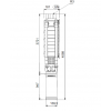 Габариты скважинного насоса Grundfos SP 17-51