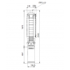 Габариты скважинного насоса Grundfos SP 17-23N