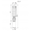 Габариты скважинного насоса Grundfos SP 17-27N