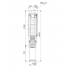 Габариты скважинного насоса Grundfos SP 17-31N