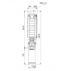Габариты скважинного насоса Grundfos SP 17-32N