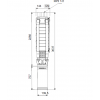 Габариты скважинного насоса Grundfos SP 17-33N