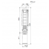 Габариты скважинного насоса Grundfos SP 17-37N