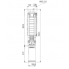 Габариты скважинного насоса Grundfos SP 17-39N