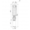 Габариты скважинного насоса Grundfos SP 17-45N