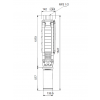 Габариты скважинного насоса Grundfos SP 17-13
