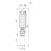 Габариты скважинного насоса Grundfos SP 30-4
