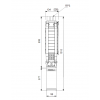Габариты скважинного насоса Grundfos SP 30-6
