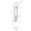 Габариты скважинного насоса Grundfos SP 30-6