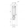 Габариты скважинного насоса Grundfos SP 30-7