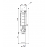 Габариты скважинного насоса Grundfos SP 30-13