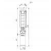 Габариты скважинного насоса Grundfos SP 30-14