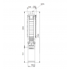 Габариты скважинного насоса Grundfos SP 30-18